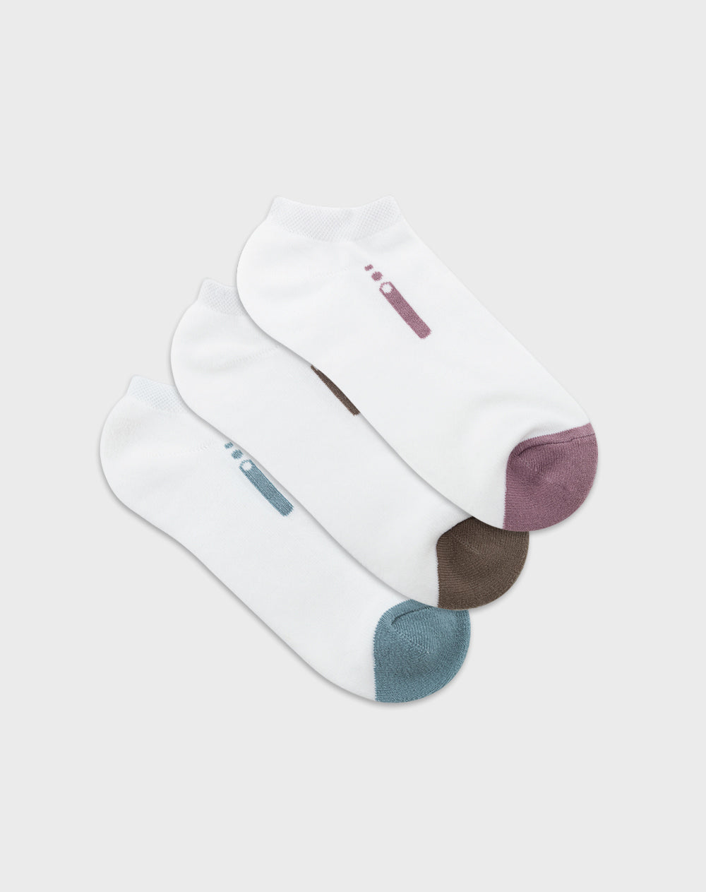 Medias deportivas mujer tobillera corta alcolchadas pack x3 surtido