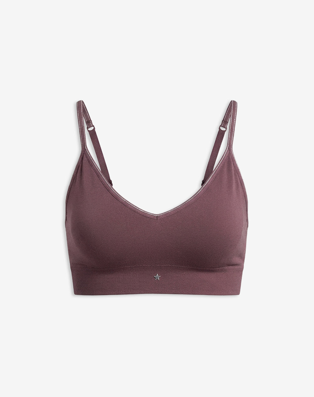 Top soporte medio seamless copas removibles morado