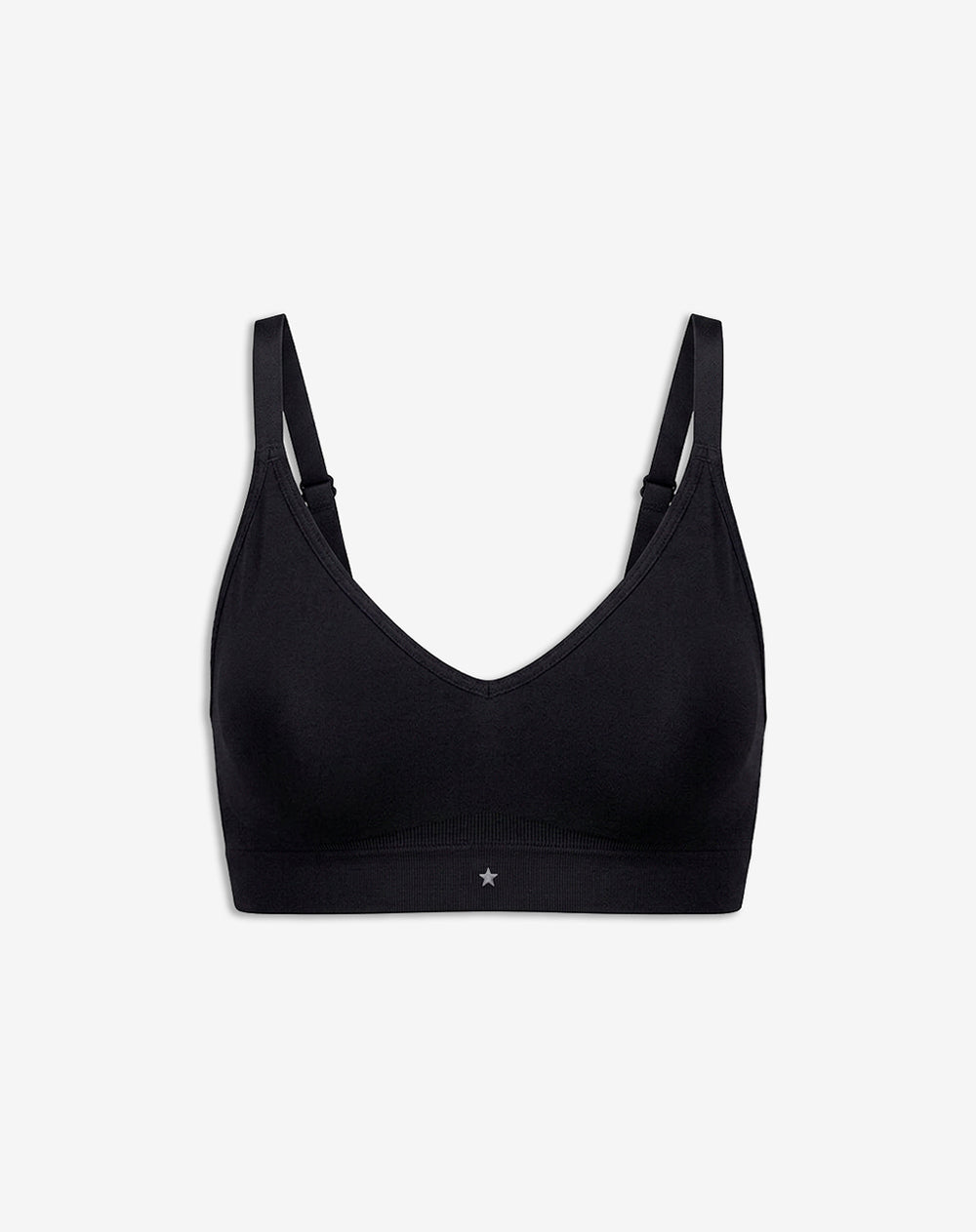 Top soporte medio seamless copas removibles negro