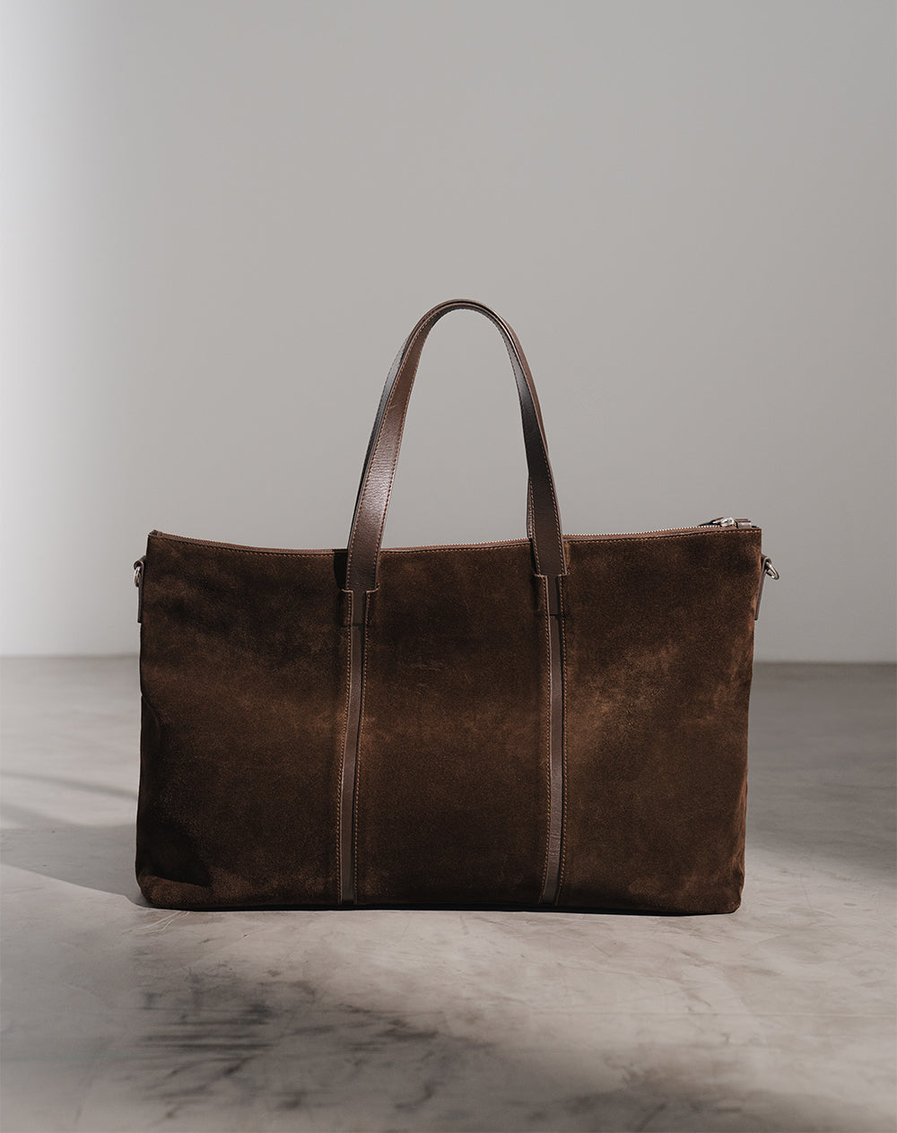Bolso tipo maletín cuero café
