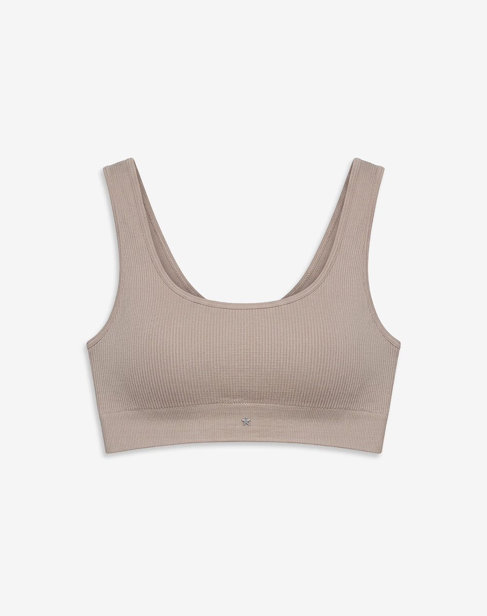 Top soporte medio seamless café
