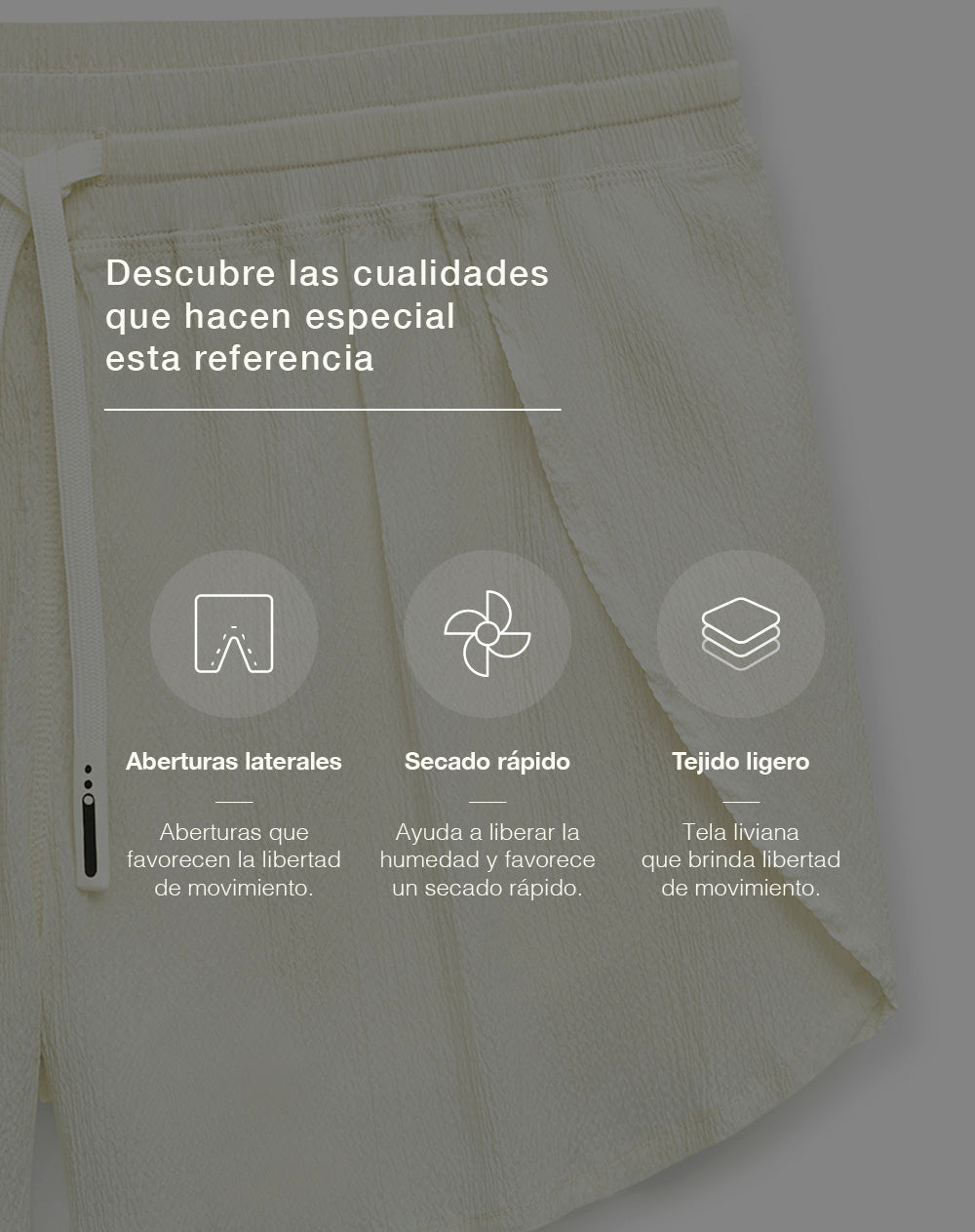 Short deportivo panty interno habano mujer