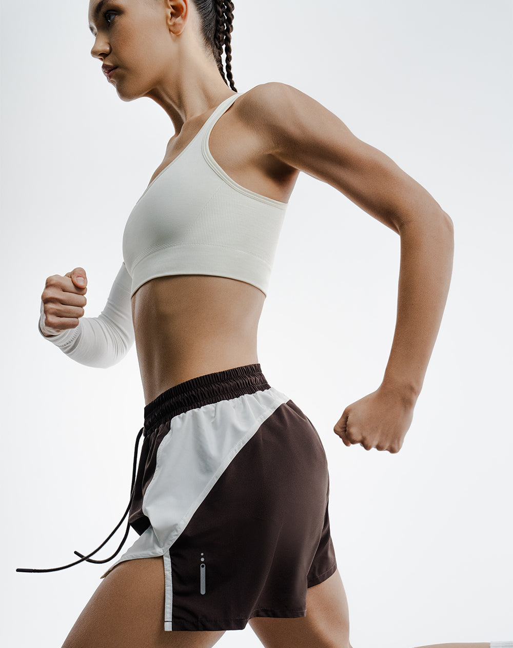 Short deportivo ciclista interno café mujer
