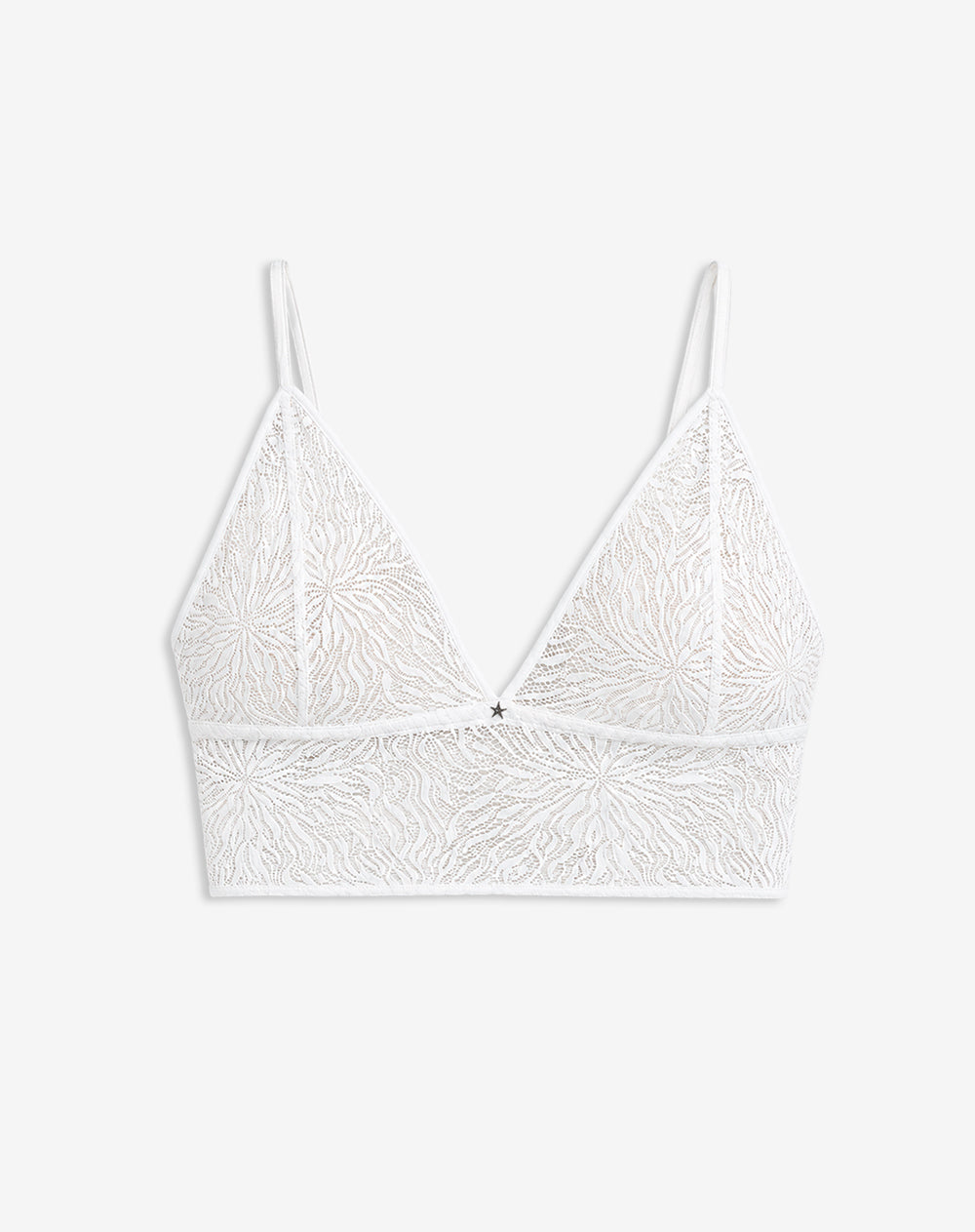 Top soporte ligero encaje blanco