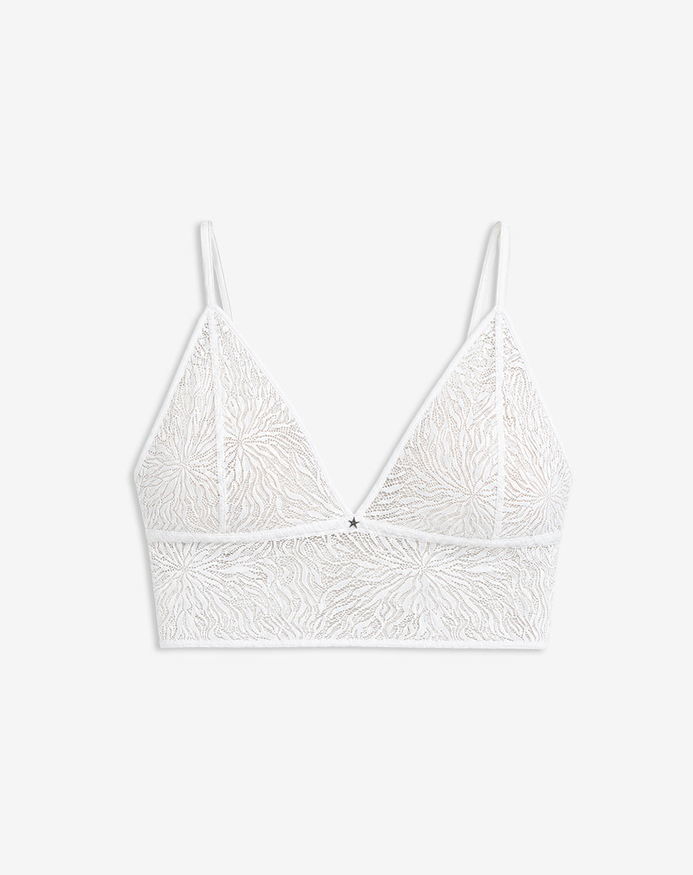 Top soporte ligero encaje blanco
