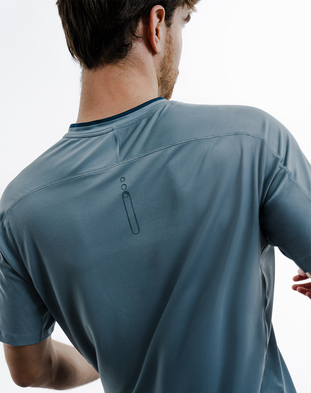 Camiseta control humedad verde hombre