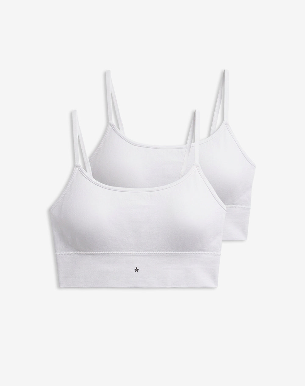 Top soporte ligero seamless x2unds blanco