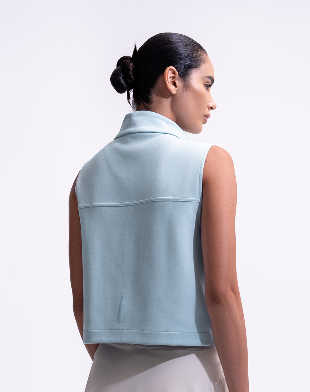Chaleco deportivo azul claro mujer