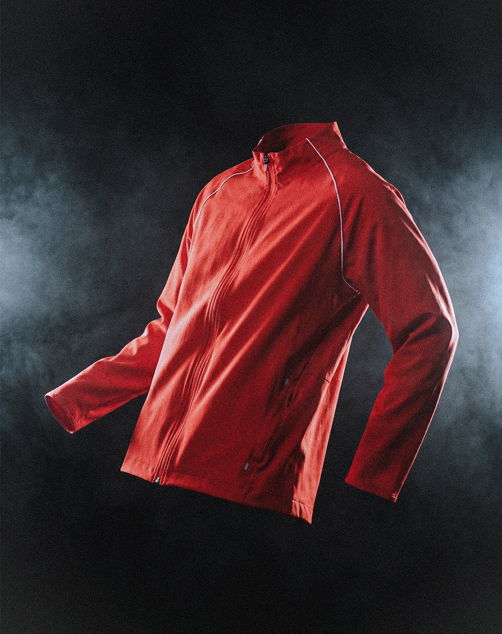Chaqueta deportiva regular en tela liviana rojo hombre