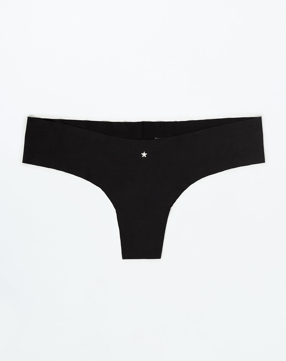 Panty tipo tanga microfibra invisible negro