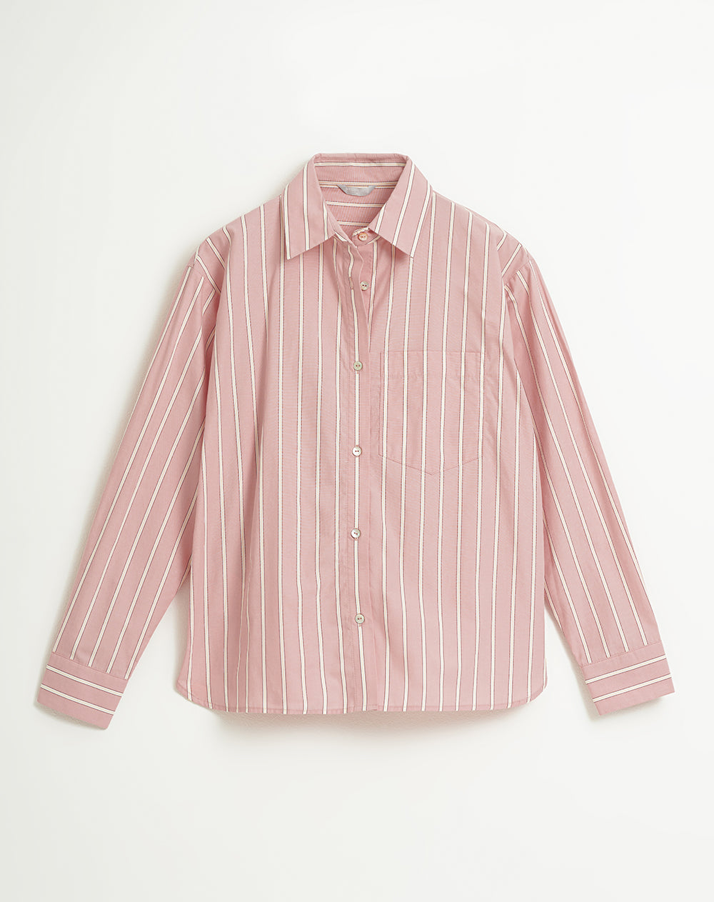 Camisa de pijama mujer algodón malva