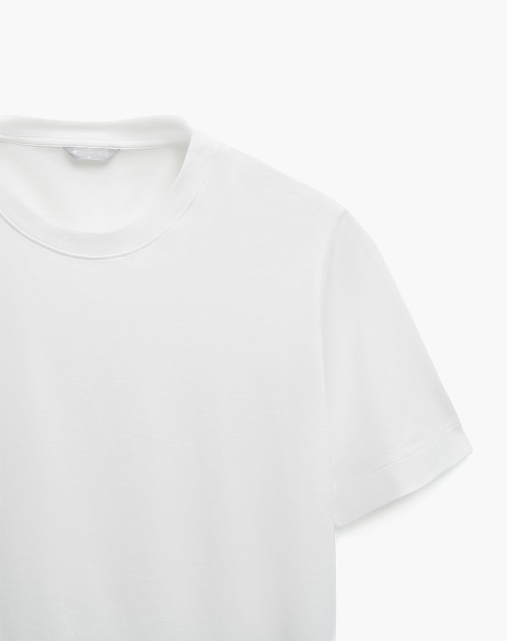 Camiseta relaxed manga corta blanca mujer
