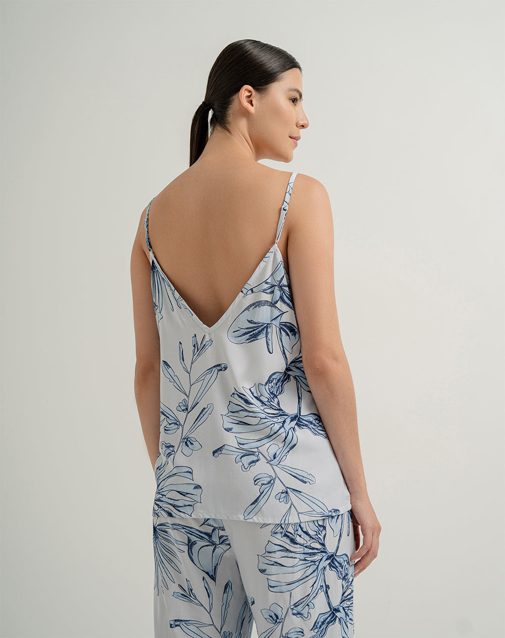 Blusa + pantalón de pijama mujer viscosa estampado