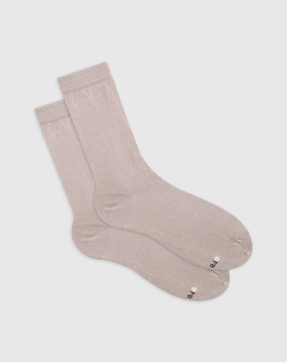 Medias mujer largas en algodón caqui