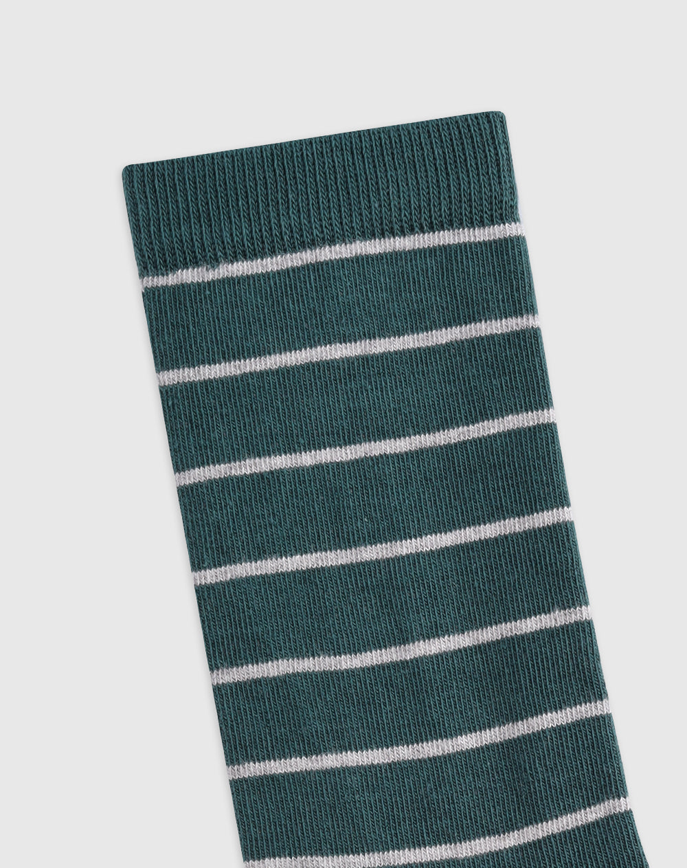 Medias mujer largas en algodón verdes rayas