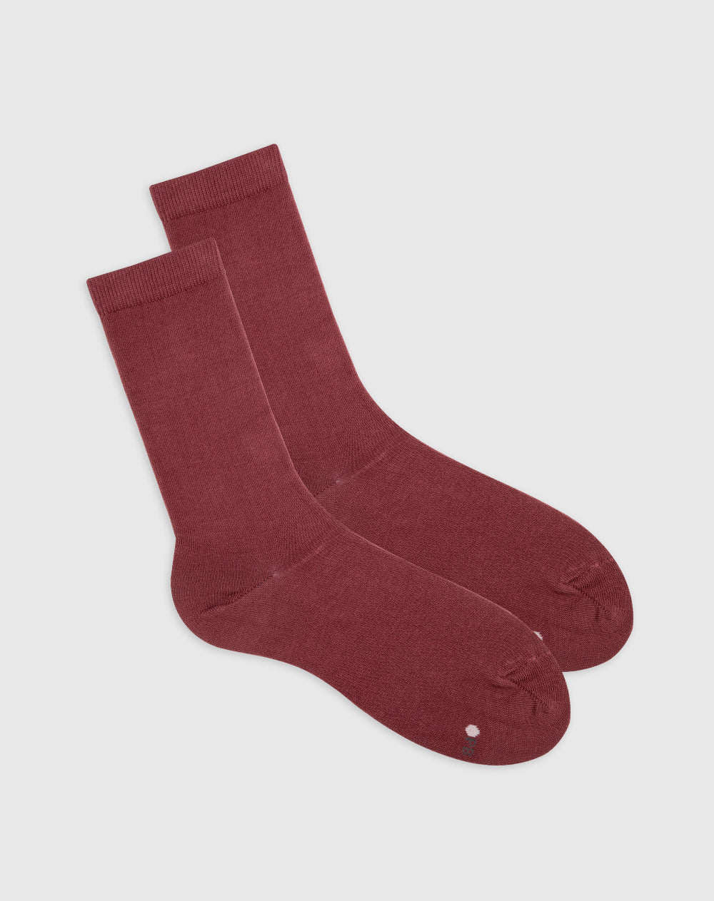 Medias mujer largas en algodón vino tinto
