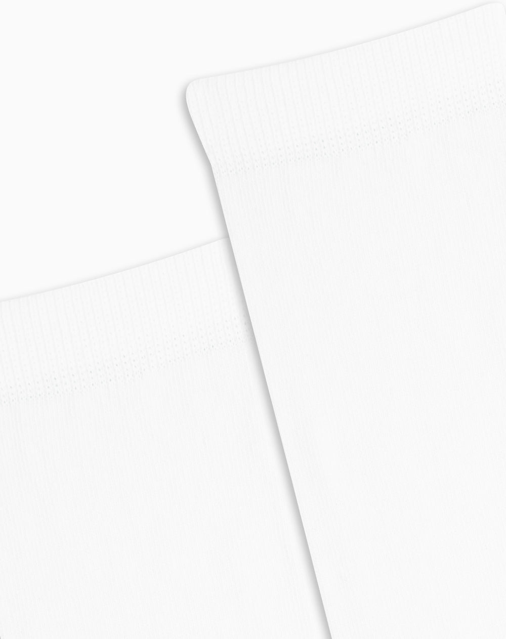 Medias mujer largas algodón pack x2 blanco