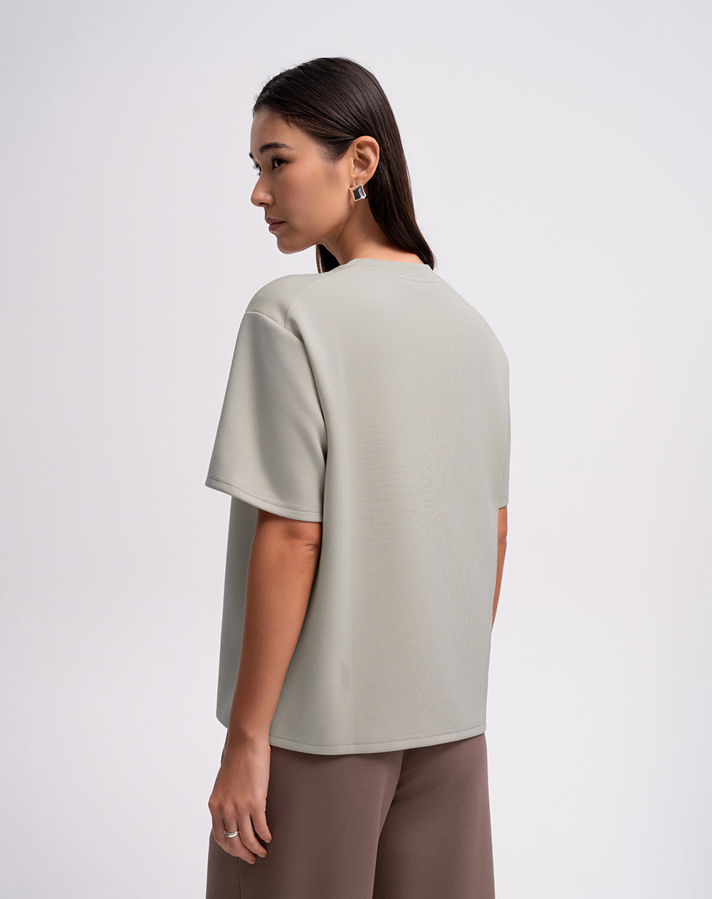 Camiseta relaxed fit manga corta arena