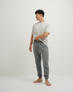 Jogger algodón regular gris hombre