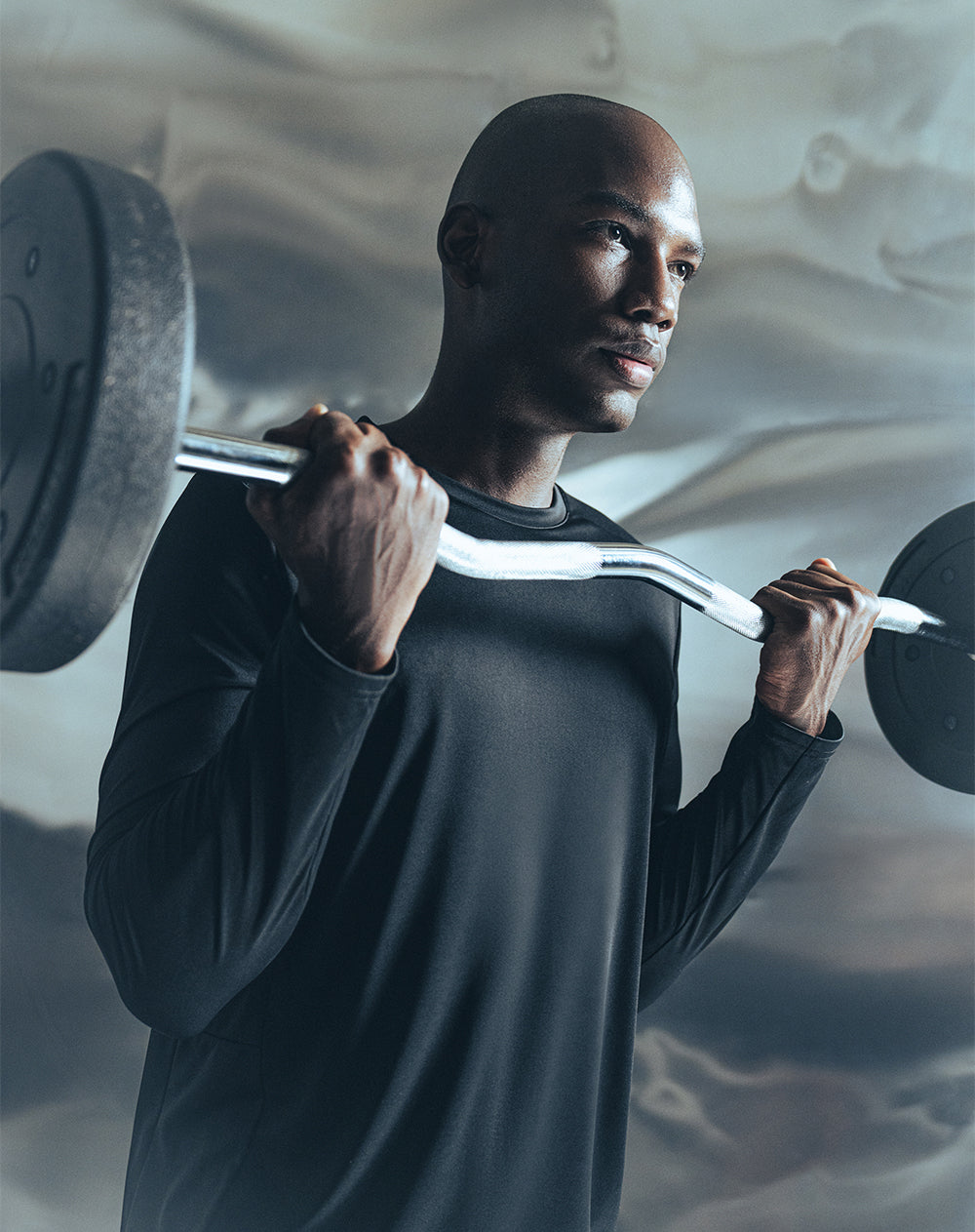 Camibuzo deportivo transpirable negro hombre