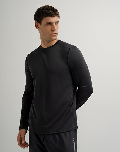 Camibuzo deportivo hombre transpirable negro