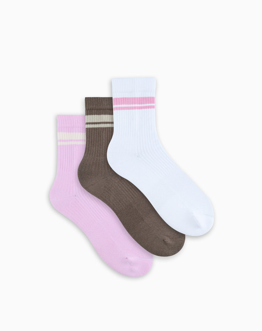 Medias deportivas mujer tobillera corta pack x3 surtido