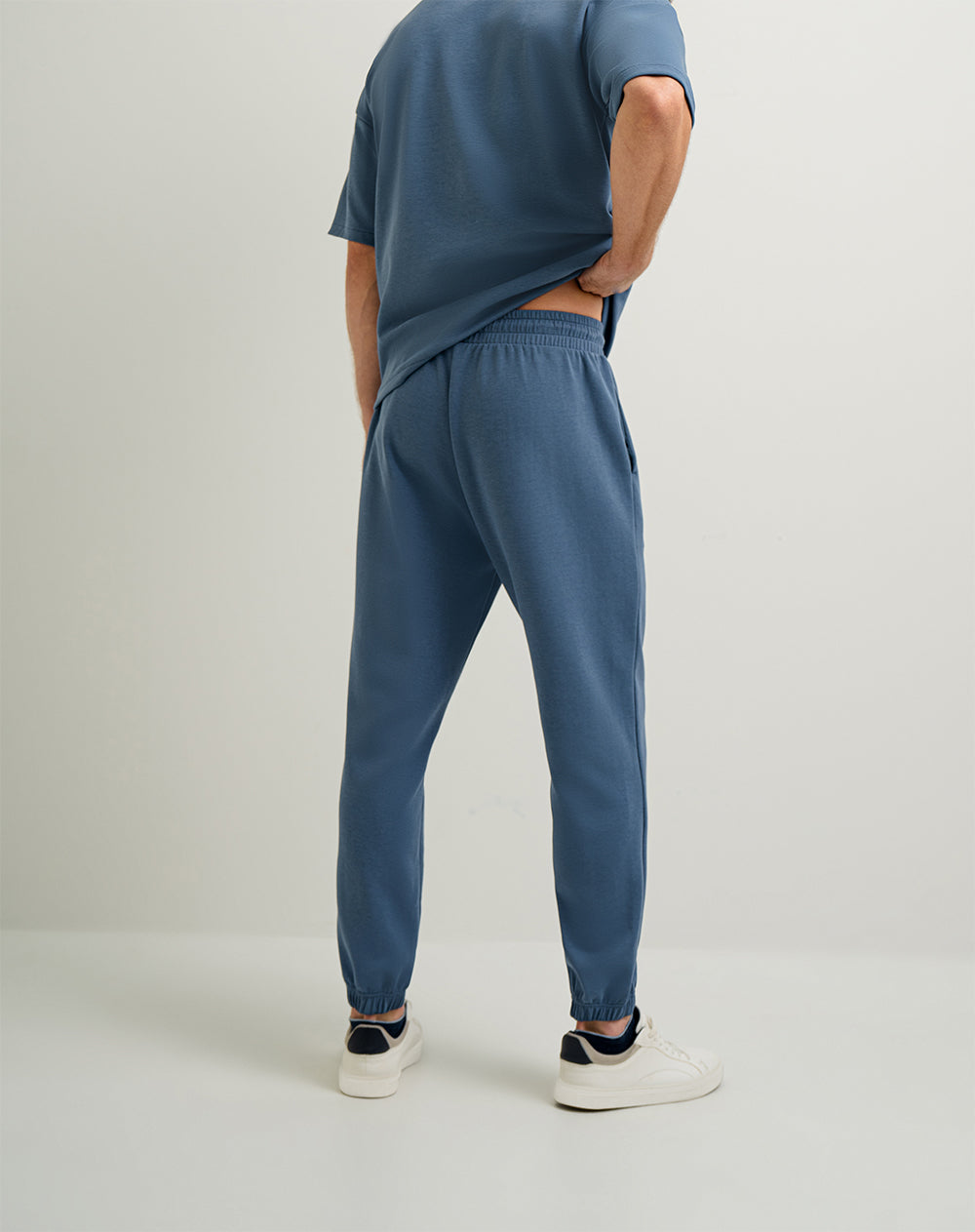 Jogger algodón regular azul hombre