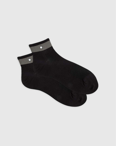 Medias deportivas hombre tobilleras microfibra negras