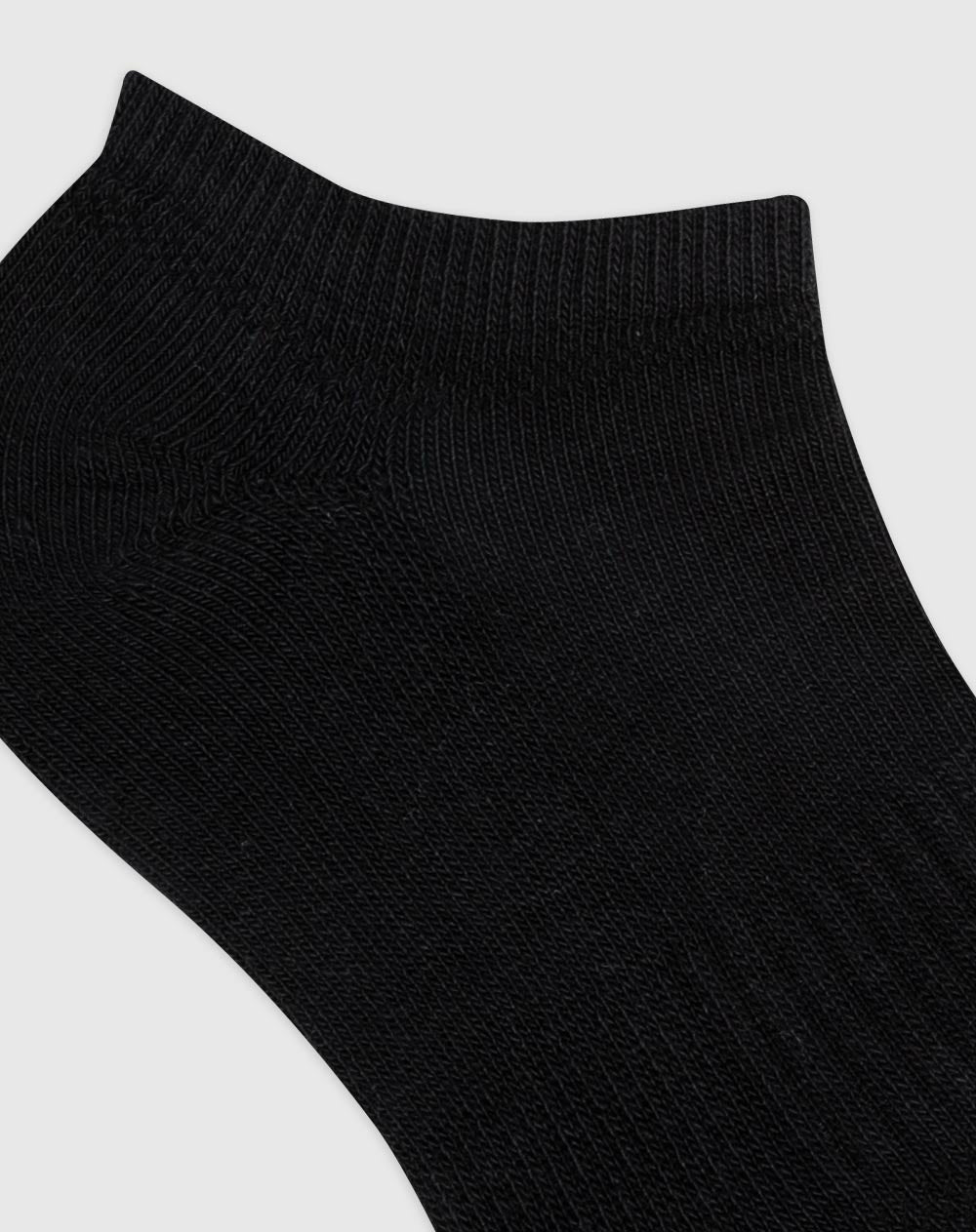 Medias deportivas hombre tobillera corta algodón pack x3 negro