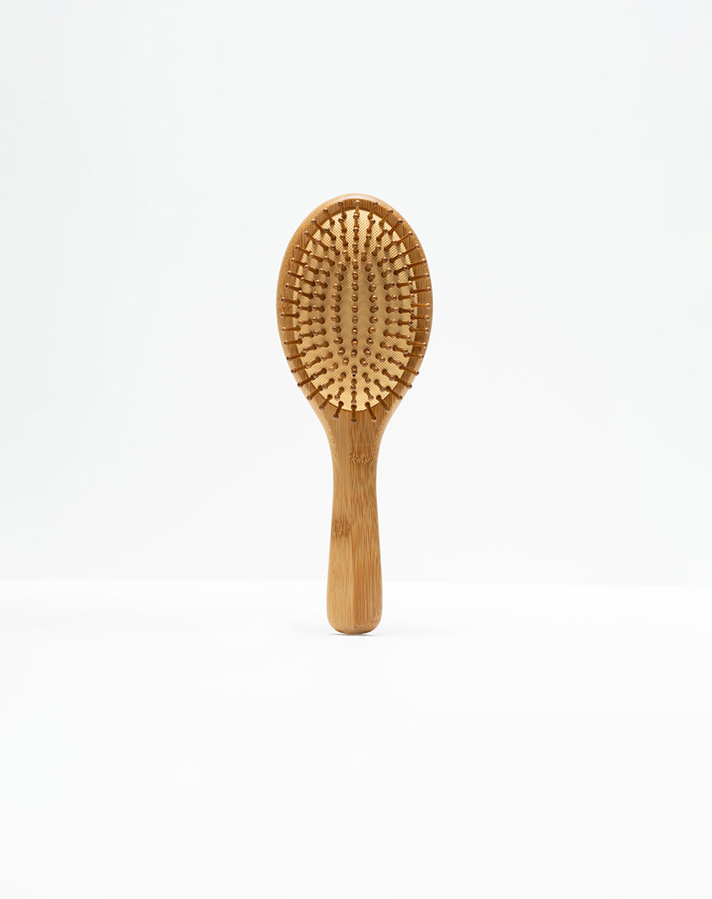 Cepillo para el cabello bambú café