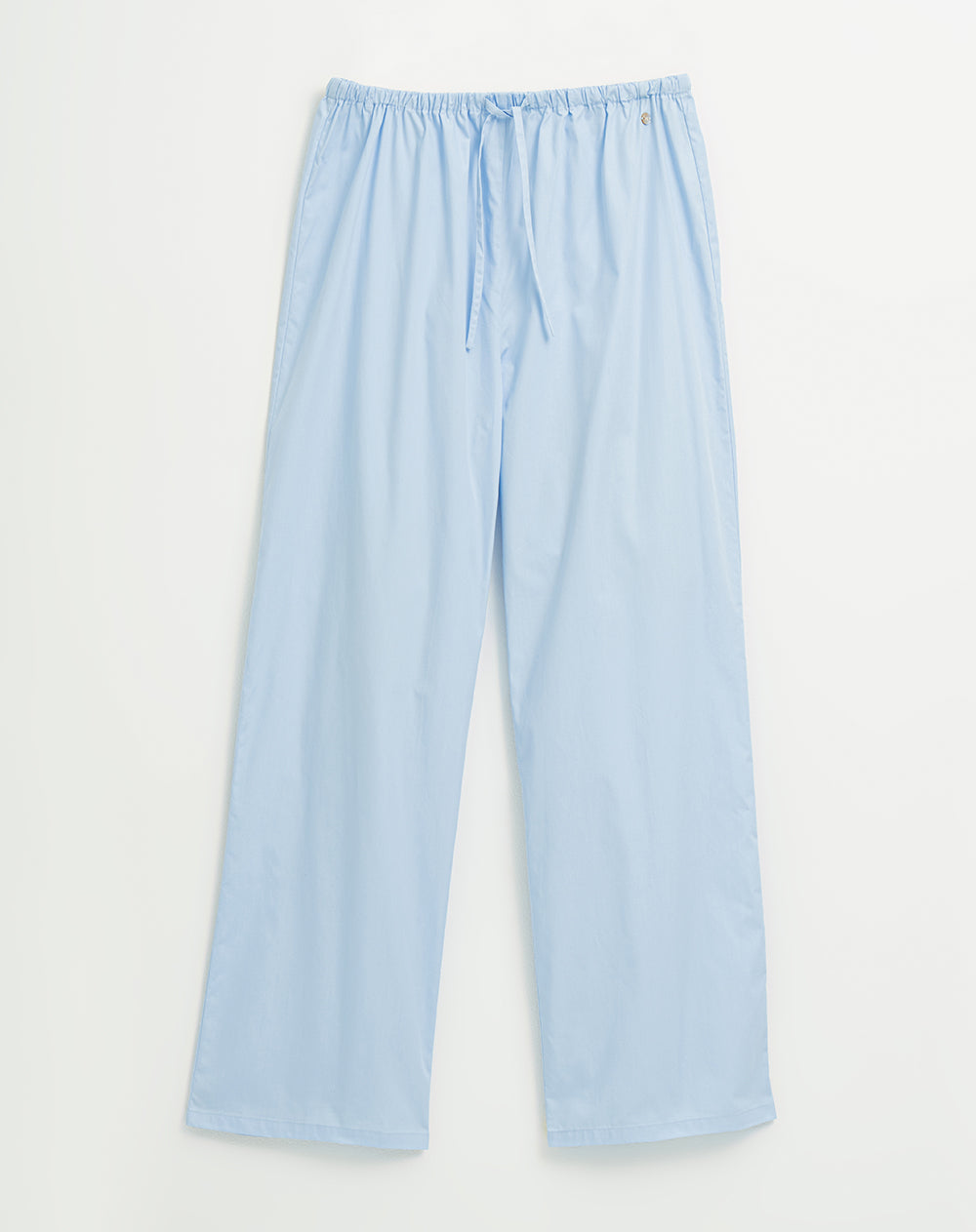 Pantalón de pijama mujer algodón azul claro
