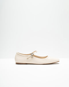 Baletas charol crudo mujer