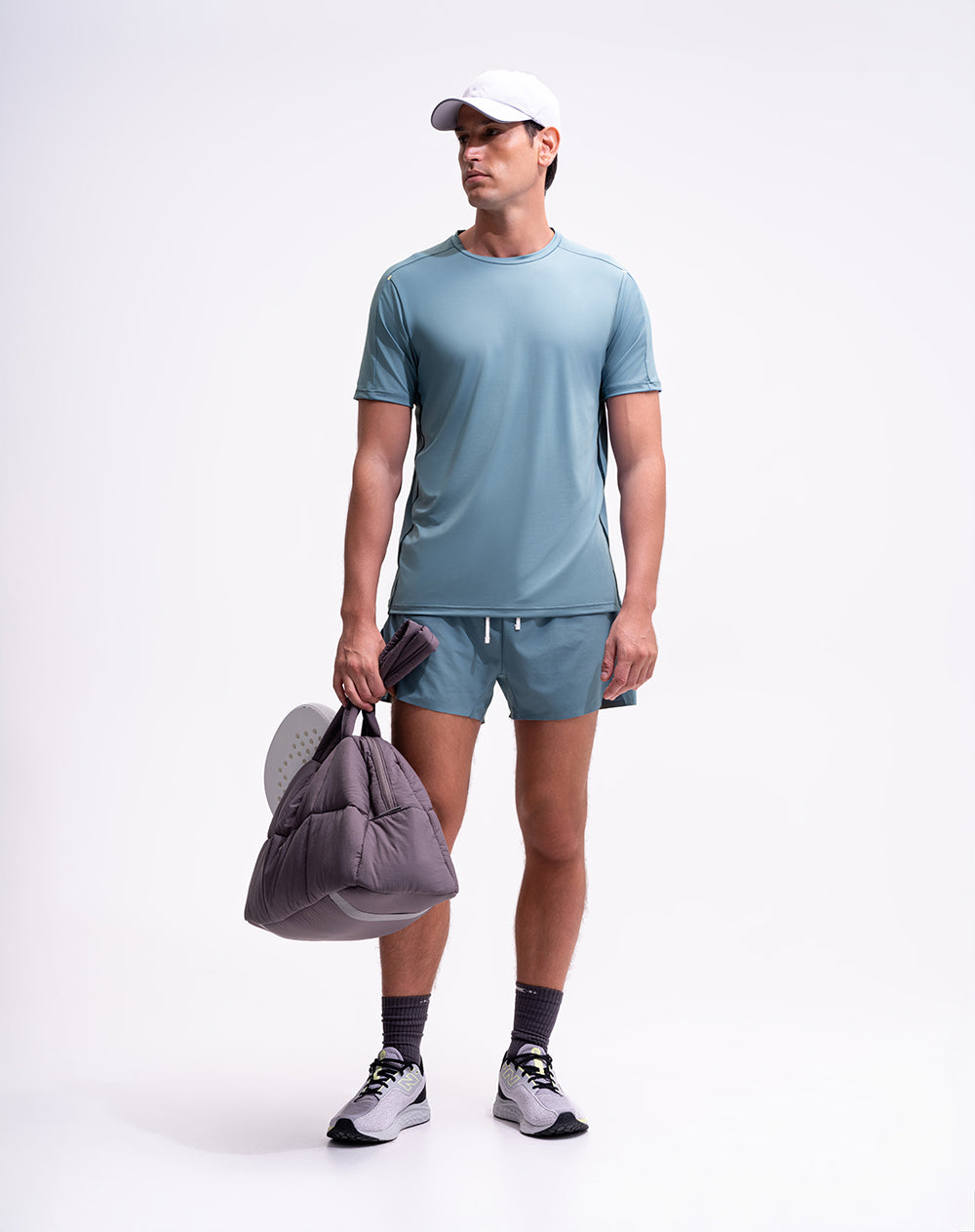 Camiseta regular fit manga corta azul