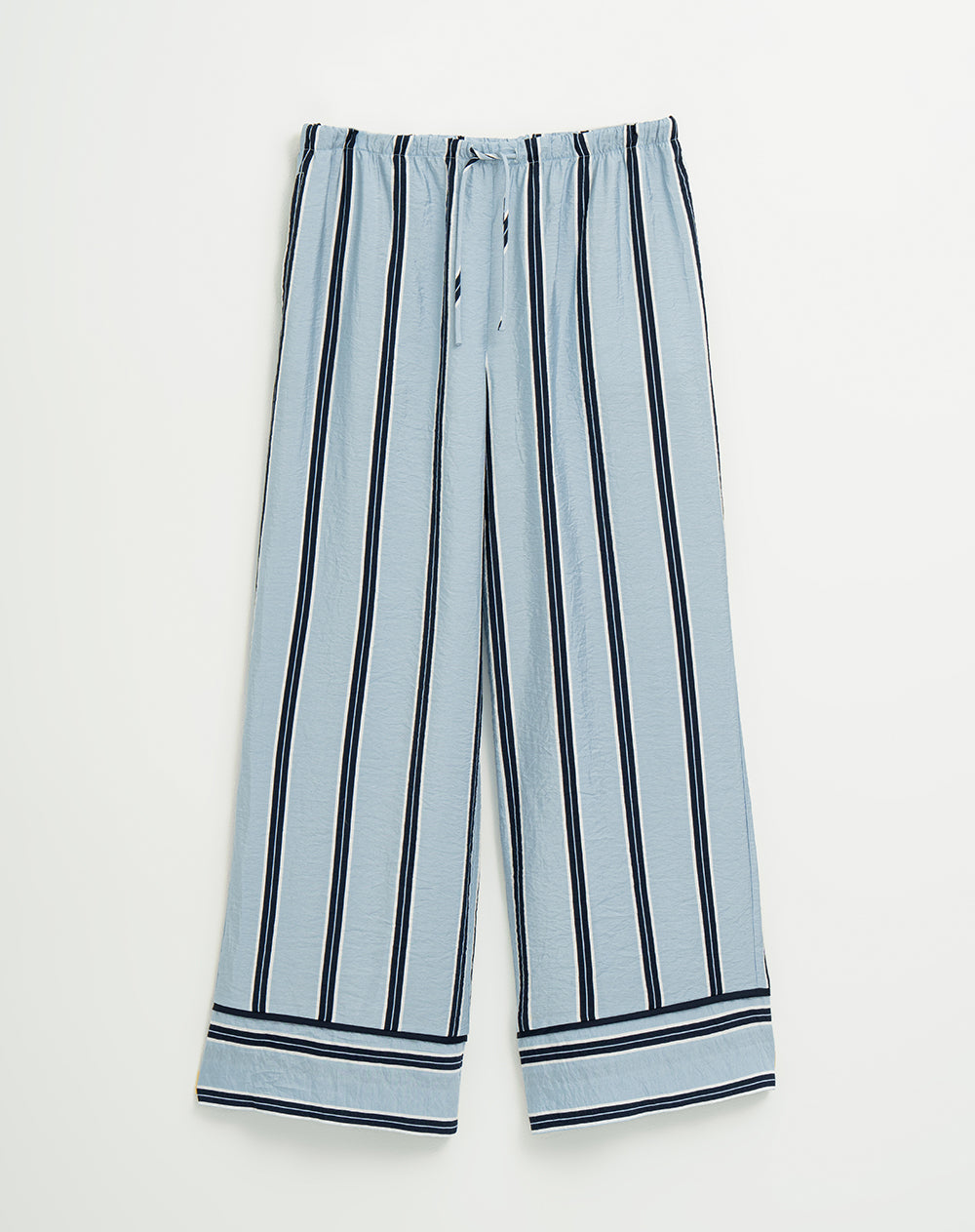 Pantalón de pijama mujer azul rayas