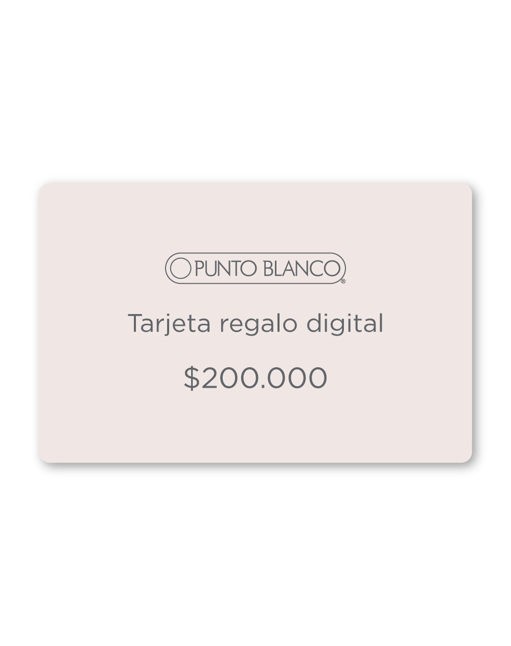 Tarjeta regalo Punto Blanco