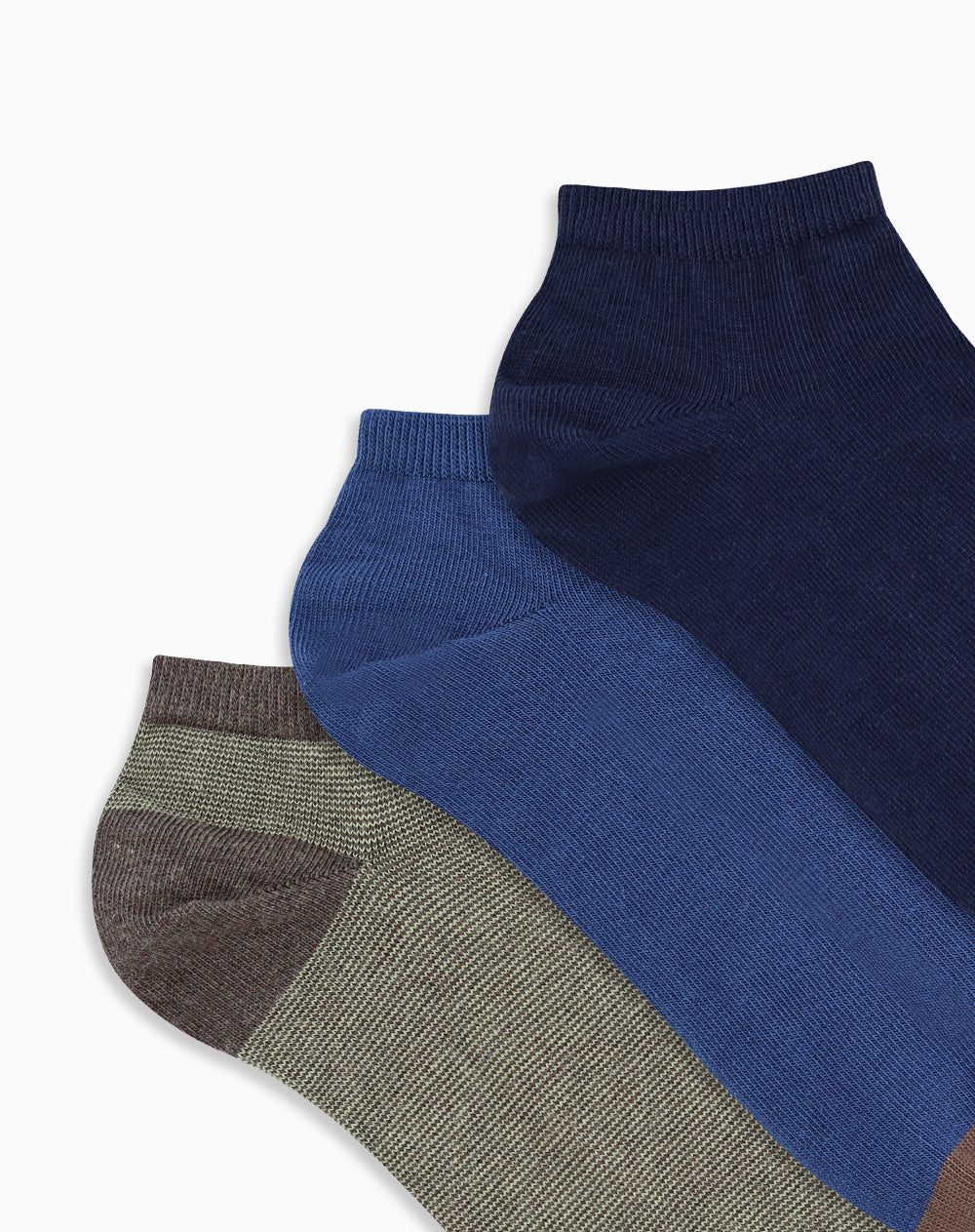 Medias hombre tobillera corta pack x3 surtido