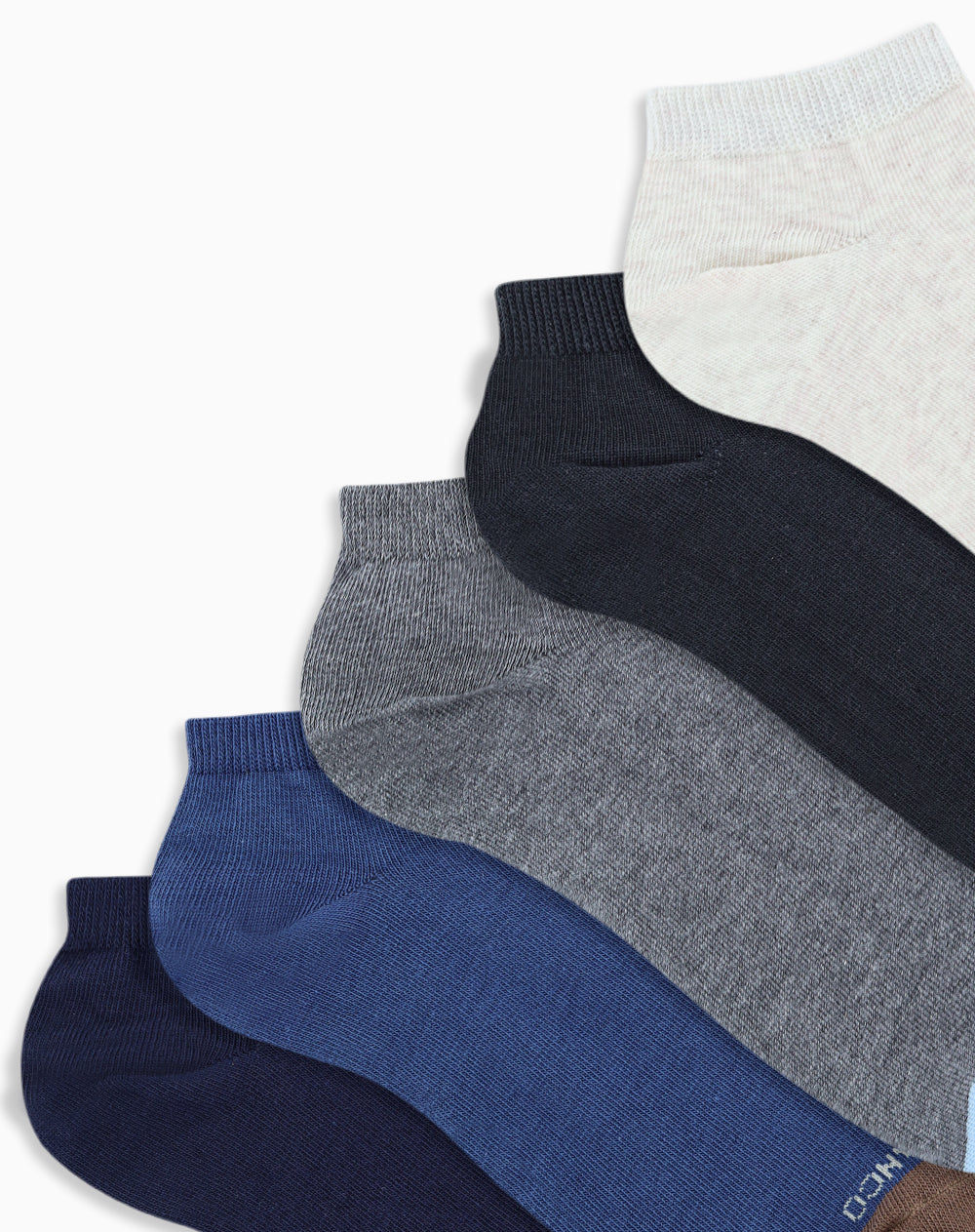 Medias hombre tobillera corta pack x5 surtido