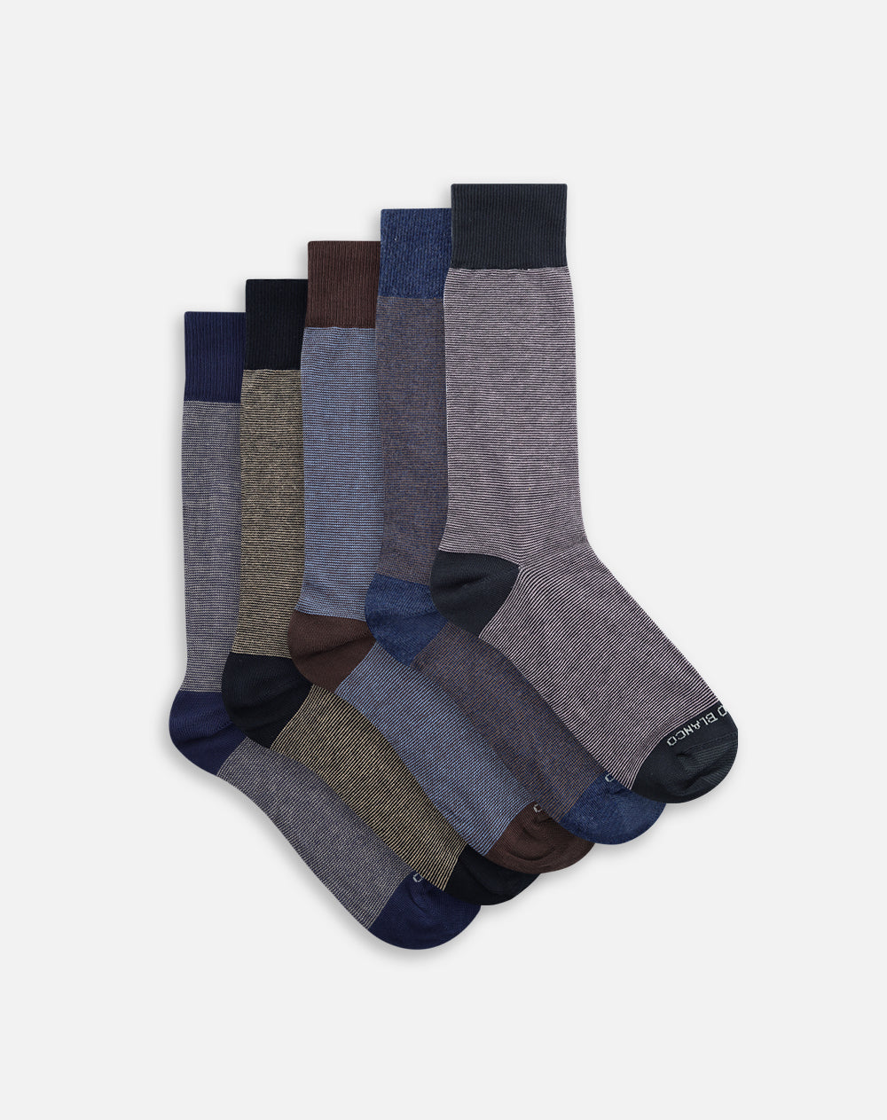 medias hombre largas casuales pack x5 surtido