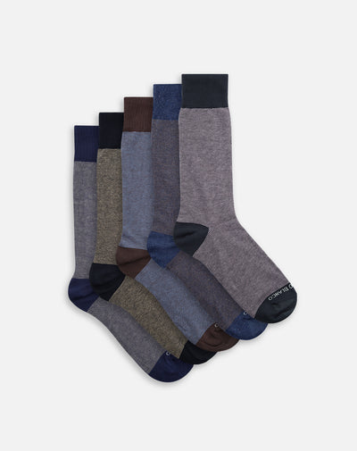 medias hombre largas casuales pack x5 surtido