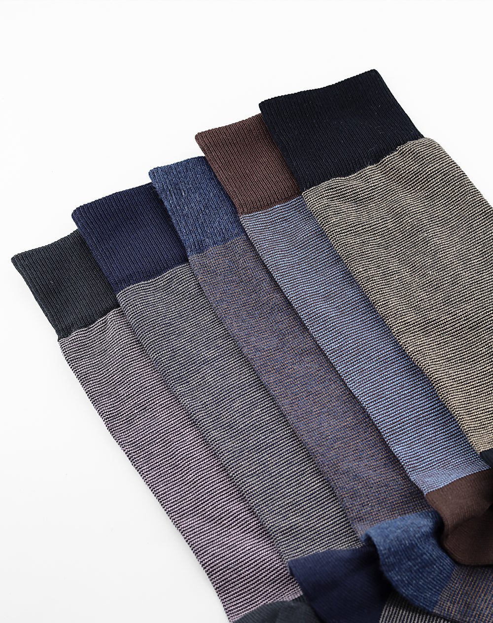 medias hombre largas casuales pack x5 surtido