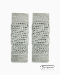 Medias mujer calentadoras algodón grises