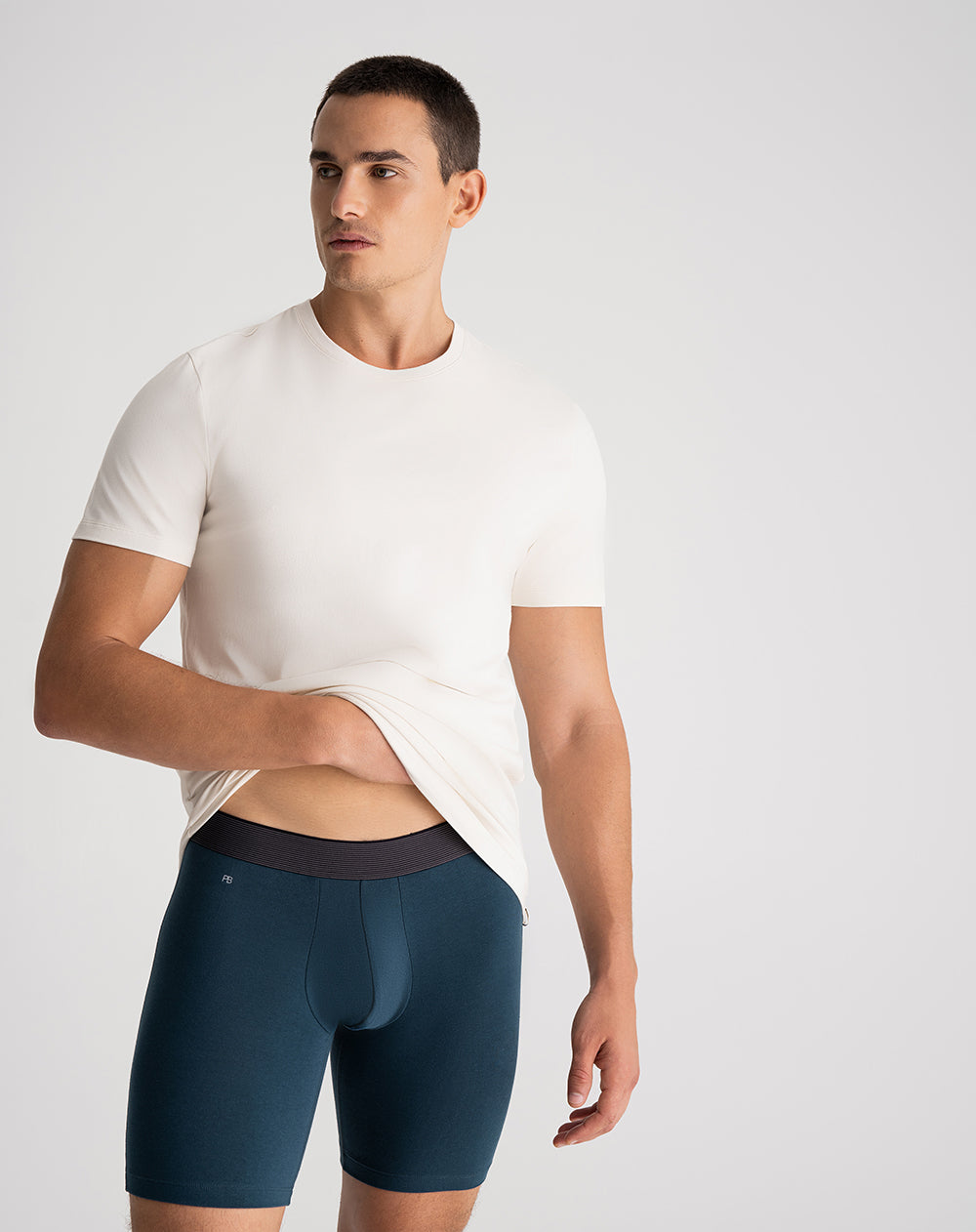 Bóxer largo panel amplio x3unds surtido