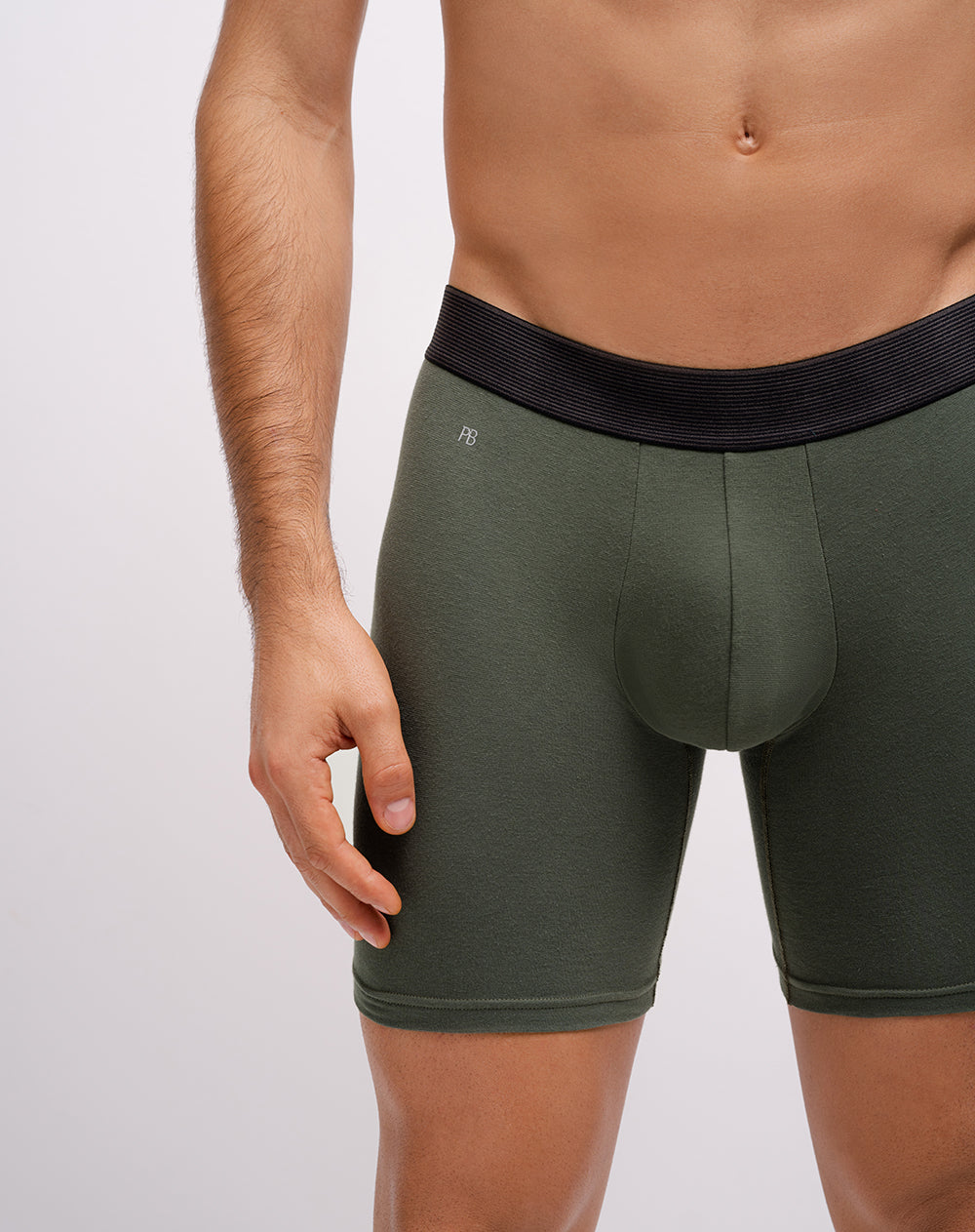 Bóxer largo panel amplio x3unds surtido