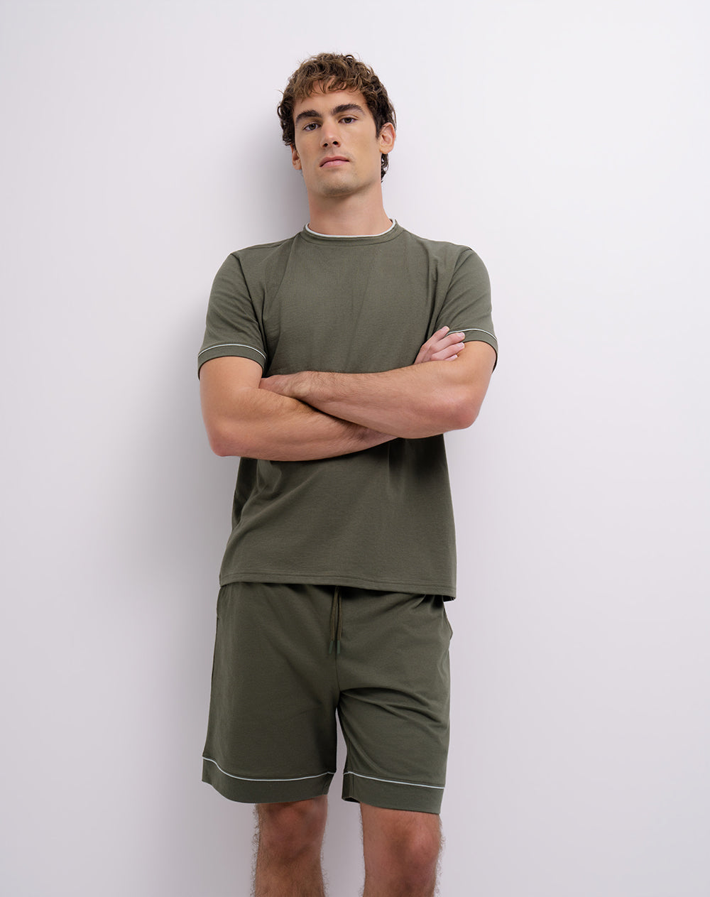 Pijama regular fit manga corta surtida