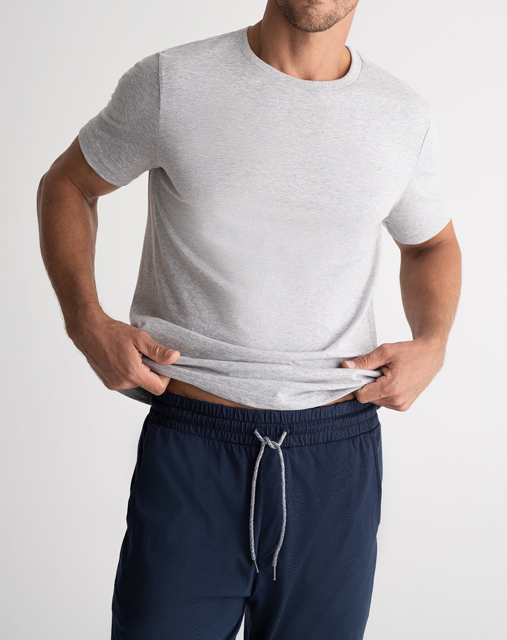 Camiseta + pantalón de pijama hombre algodón surtida