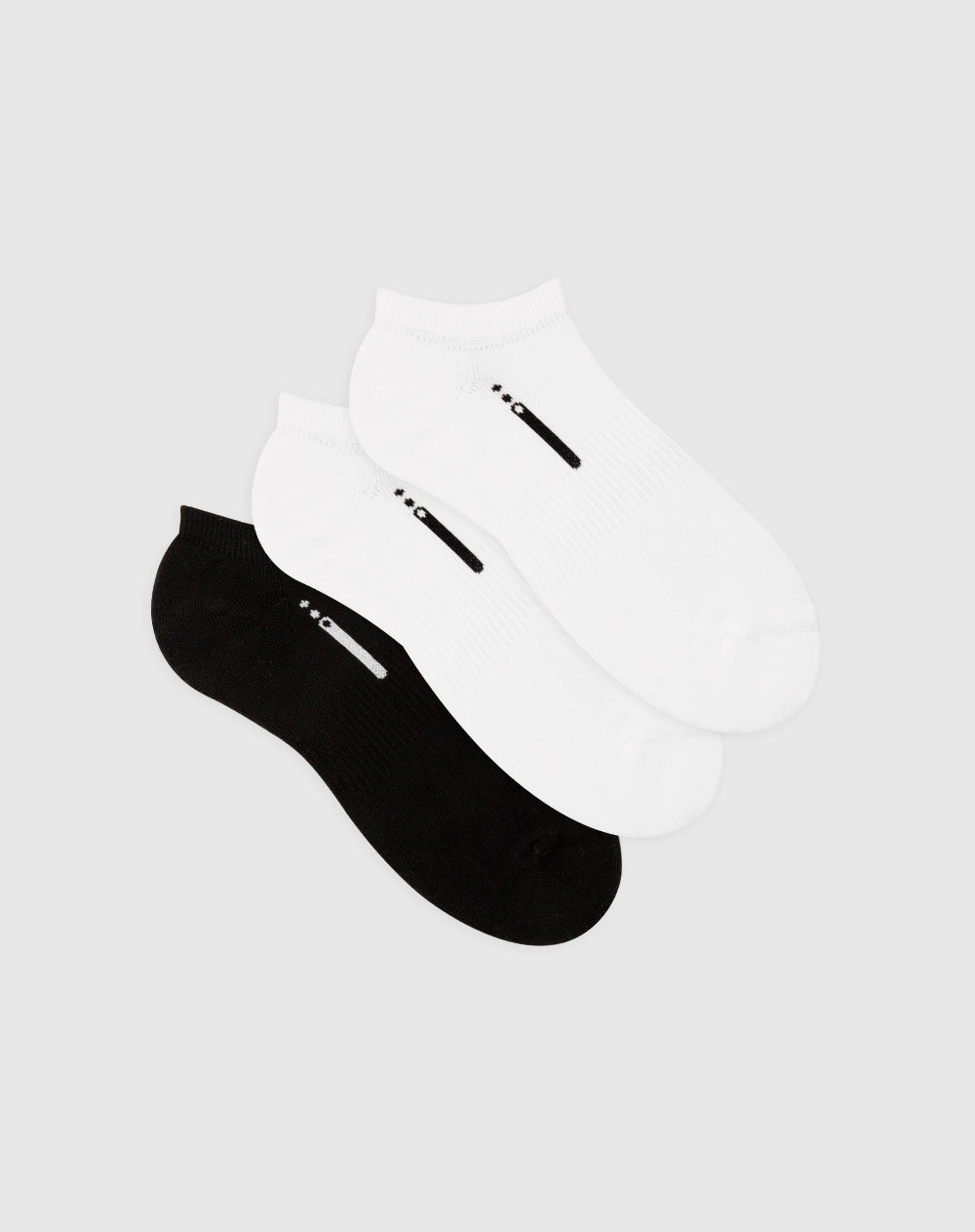 Medias deportivas hombre tobilleras cortas acolchadas pack x3 surtido