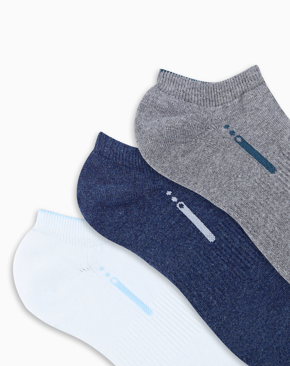 Medias hombre tobillera corta pack x3 surtido