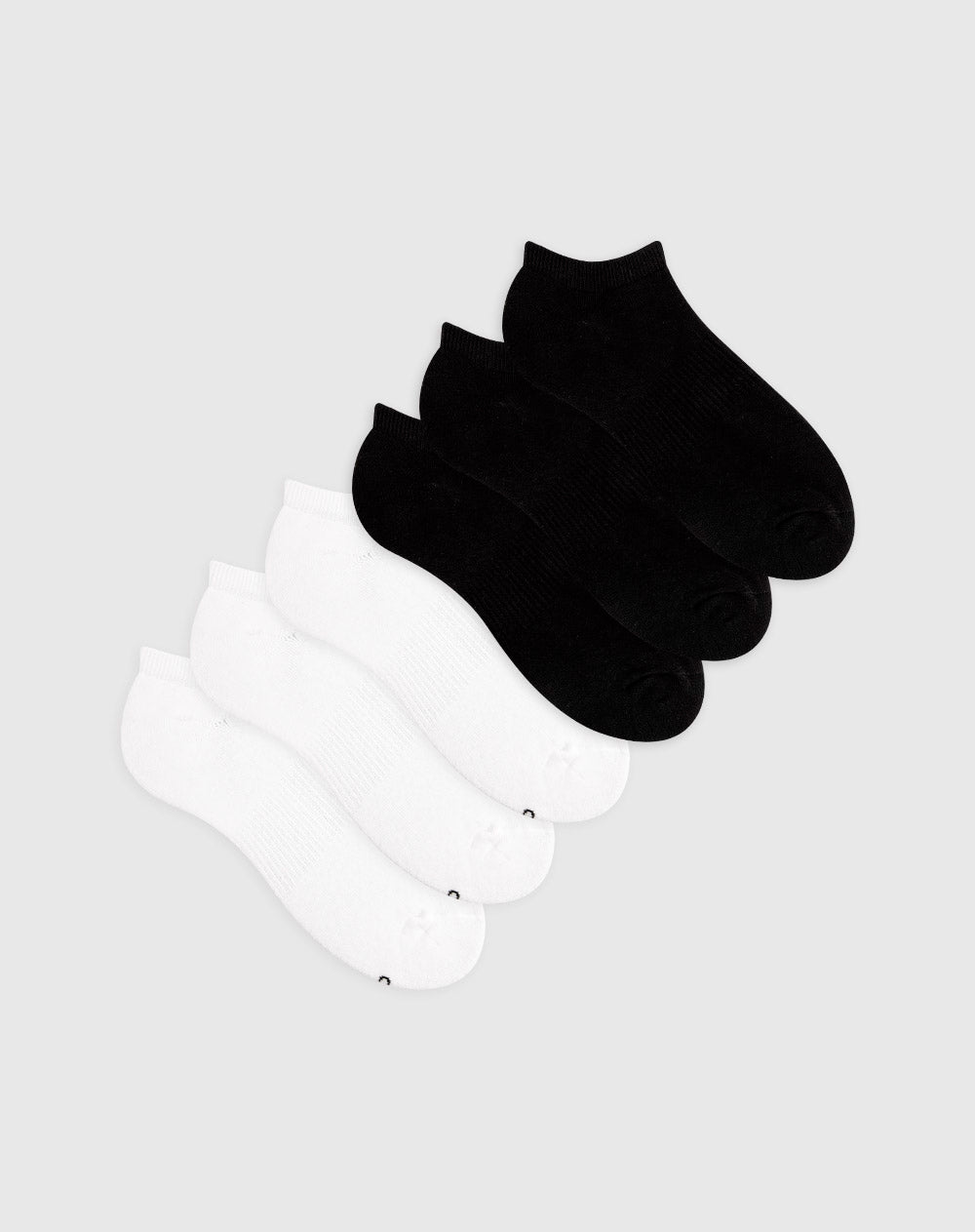 Medias deportivas hombre tobillera corta alcolchadas pack x6 surtido