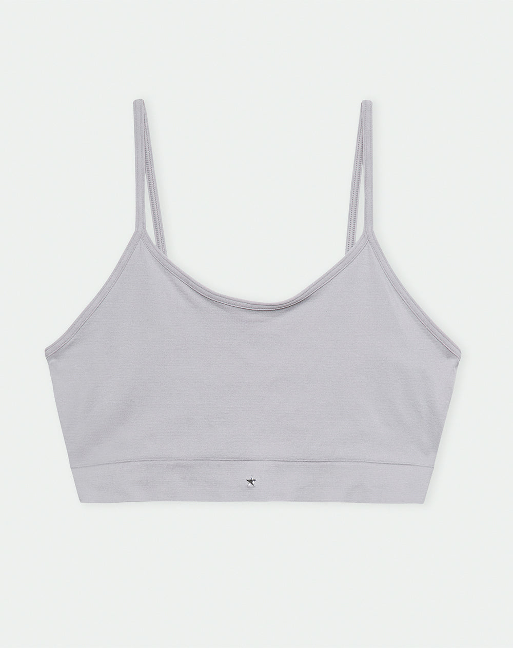 Top soporte medio seamless cargaderas reforzadas gris