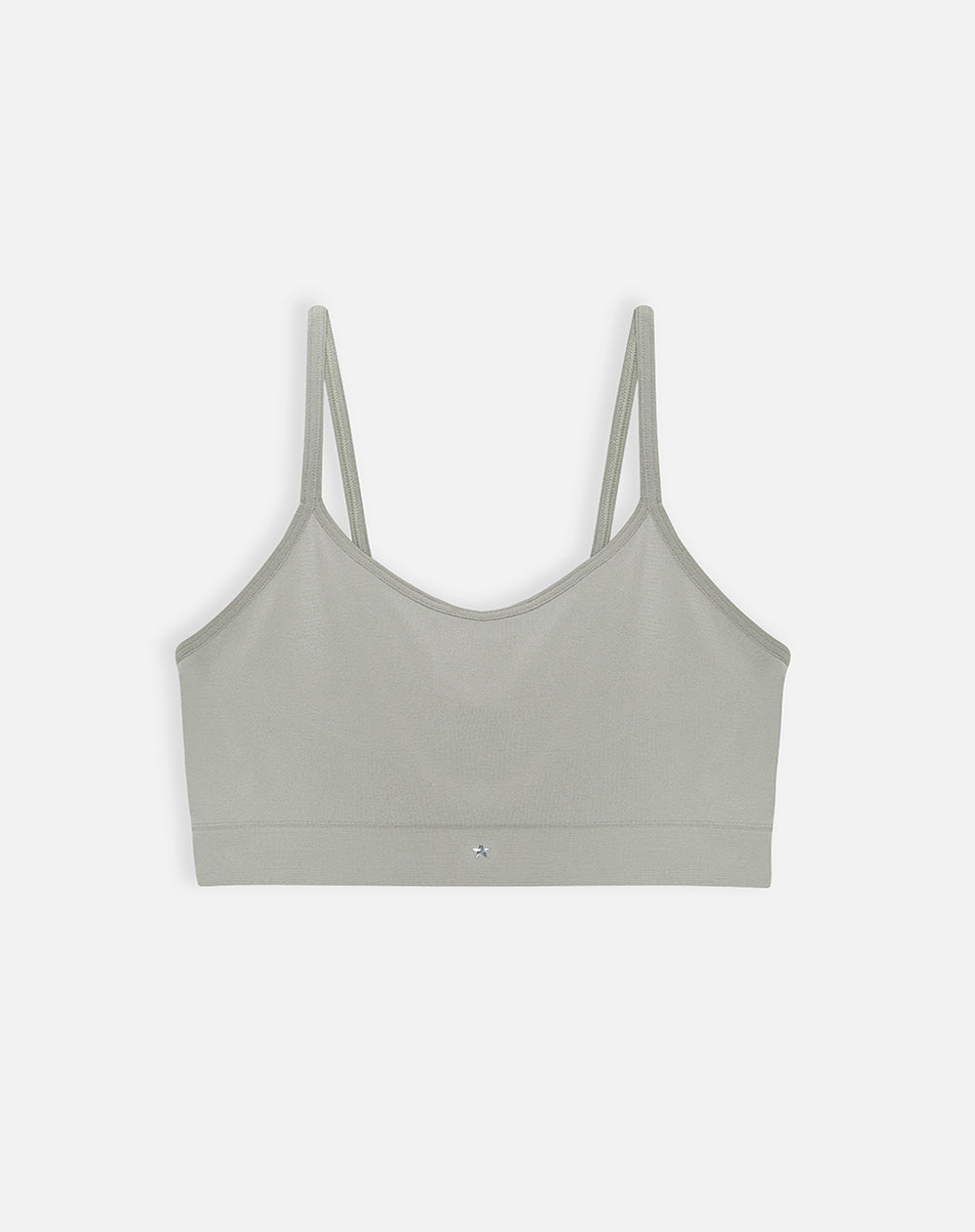 Top en tiras delgadas soporte medio verde